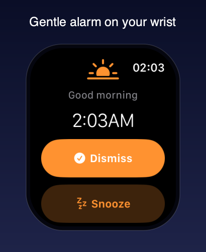 Moonwake on Apple Watch — smart alarm